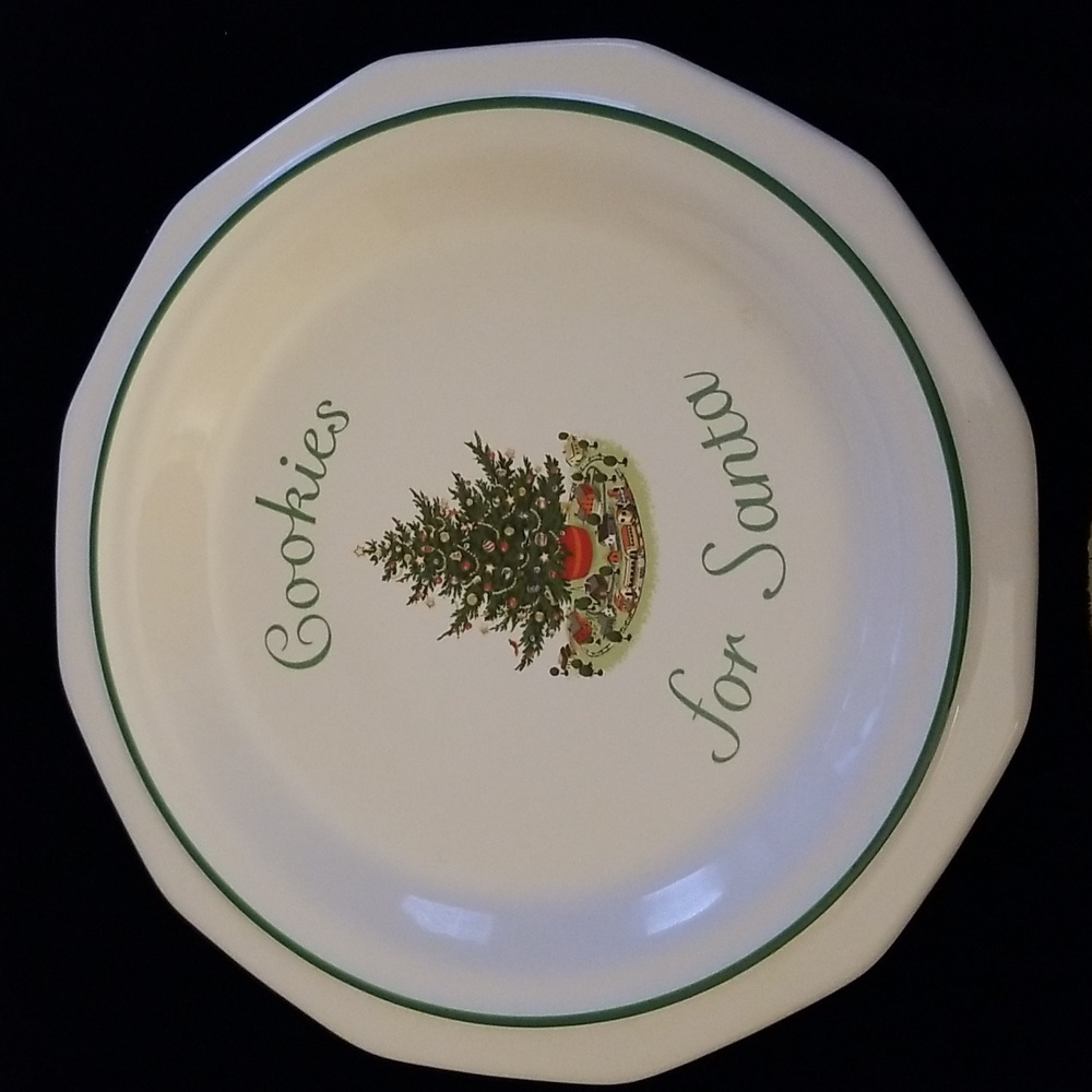 Vintage Pfaltzgraff "Cookies for Santa" Plate